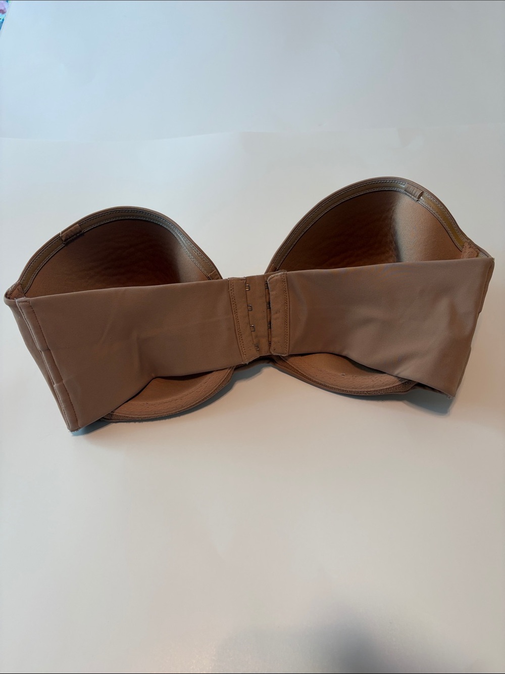 Ambrielle Strapless Smooth Molded Bandeau Bra - Taupe - Picture 2 of 3